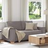 vidaXL Canapé 2 places Taupe 140 cm Tissu