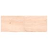 vidaXL Dessus de table 140x50x(2-4) cm bois de ch&ecirc;ne massif non trait&eacute;