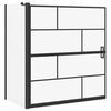 vidaXL &Eacute;cran de douche de bain Noir et Transparent 116 x 68 x 128 cm