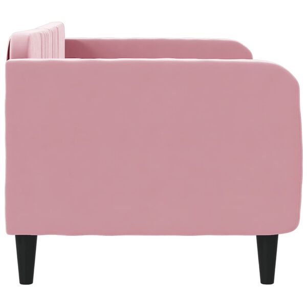 vidaXL Lit de repos sans matelas rose 80x200 cm velours