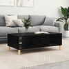 vidaXL Table basse Ch&ecirc;ne noir 102 x 55 x 35 cm Bois d'ing&eacute;nierie