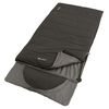Outwell Sac de couchage Contour Noir nuit Fermeture &eacute;clair droite