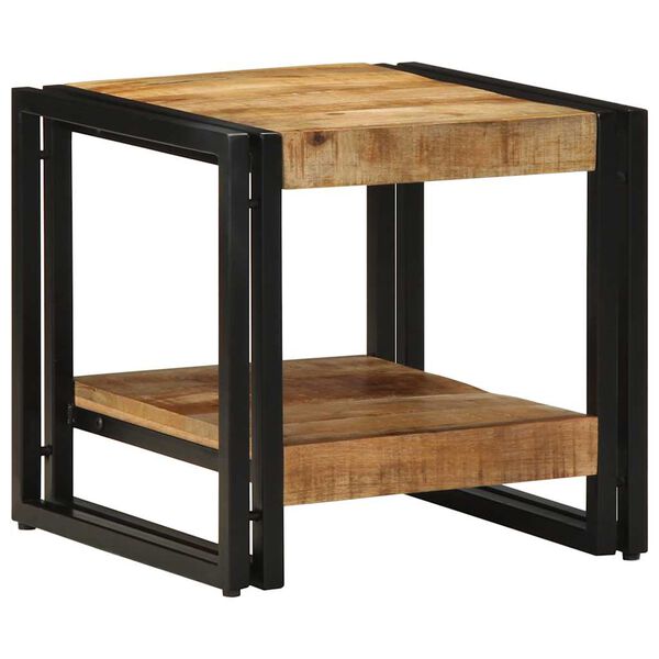 vidaXL Table basse Marron 40 x 40 x 38 cm Bois de mangue massif