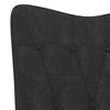 vidaXL Chaise de relaxation Noir Tissu