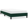 vidaXL Cadre de lit sans matelas vert fonc&eacute; 90x220 cm velours