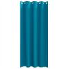 vidaXL Rideaux occultants avec anneaux 2 pcs Turquoise 225 x 140 cm