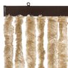 vidaXL Rideau anti-mouches beige 100x200 cm chenille