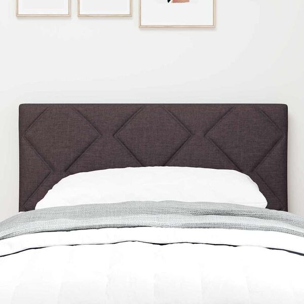 vidaXL T&ecirc;te de lit Marron 80 cm tissu