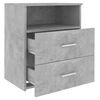 vidaXL Tables de chevet 2 pcs Gris b&eacute;ton 50x32x60 cm
