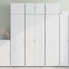 vidaXL Buffet haut blanc 70x42,5x185 cm bois d'ing&eacute;nierie