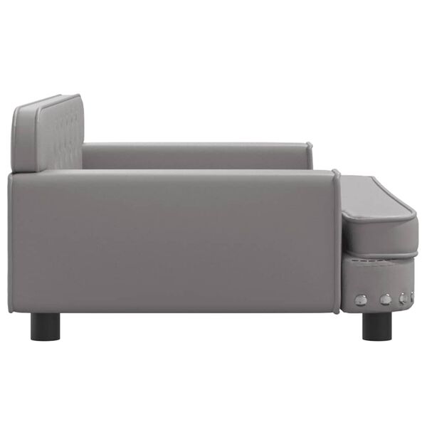 vidaXL Lit pour chien gris 90x53x30 cm similicuir