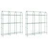 vidaXL Treillis de jardin pour plantes grimpantes 2 pcs forme en U