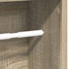 vidaXL Meuble de salle de bain avec porte-rouleau ch&ecirc;ne sonoma