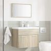 vidaXL Ensemble de meubles de salle de bain 2 pcs ch&ecirc;ne sonoma