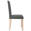 vidaXL Chaises &agrave; manger lot de 4 gris fonc&eacute; tissu