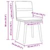 vidaXL Chaises &agrave; manger lot de 2 rouge bordeaux tissu