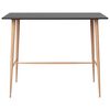 vidaXL Ensemble de bar 5 pcs Noir