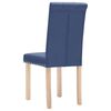 vidaXL Chaises &agrave; manger lot de 4 bleu tissu