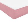 vidaXL Sommier à lattes de lit avec matelas rose 200x220 cm velours