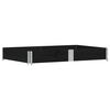 vidaXL Collier de palette noir 150x100 cm bois de pin solide