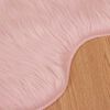 vidaXL Tapis en fausse Tafalla Rose 50 x 80 cm Polyester
