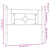vidaXL T&ecirc;te de lit de remplacement m&eacute;tal blanc 100 cm