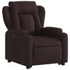 vidaXL Fauteuil inclinable électrique marron foncé tissu