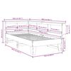 vidaXL Lit biblioth&egrave;que sans matelas blanc 90x190cm bois de pin massif