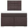 vidaXL Sommier &agrave; lattes de lit avec matelas Marron fonc&eacute; 120x200 cm
