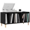 vidaXL Meuble &agrave; vinyles Ch&ecirc;ne noir 100 x 38 x 48 cm Bois d'ing&eacute;nierie