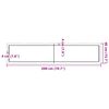 vidaXL Dessus de table bois massif trait&eacute; bordure assortie