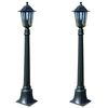 vidaXL Lampes de jardin 2 pcs 105 cm