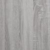vidaXL Meuble TV sonoma gris 201x35x45 cm bois d'ing&eacute;nierie et fer