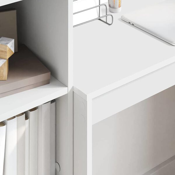vidaXL Bureau avec tiroir 2 pcs Blanc