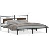 vidaXL Cadre de lit sans matelas ch&ecirc;ne marron 160x200 cm