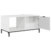 vidaXL Table basse Blanc brillant 90 x 49 x 46 cm Bois d'ing&eacute;nierie