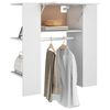 vidaXL Armoire de couloir Blanc 97,5x37x99 cm Bois d'ing&eacute;nierie