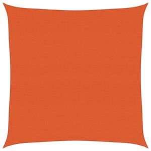 vidaXL Voile d'ombrage 160 g/m&sup2; carr&eacute; orange 4x4 m PEHD
