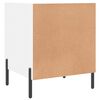 vidaXL Tables de chevet 2 pcs blanc 40x40x50 cm bois d&rsquo;ing&eacute;nierie