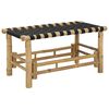 vidaXL Banc de jardin 80 x 38 x 40 cm Bambou Naturel Rectangulaire