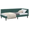 vidaXL Cadre de lit d'angle Vert fonc&eacute; 100 cm x 200 cm Velours