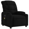 vidaXL Fauteuil inclinable de massage noir tissu