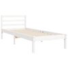 vidaXL Cadre de lit sans matelas blanc bois de pin massif