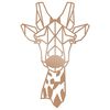 Homemania D&eacute;coration murale Girafe 33x50 cm Acier Cuivre