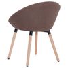 vidaXL Chaise &agrave; manger Marron Tissu