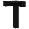 vidaXL Pieds debout 2 pcs Noir 57 x 57 x 100 mm Fer