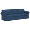 vidaXL Canap&eacute; Bleu 245 x 82 x 80 cm tissu