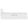 vidaXL Lit avec rangement et matelas Blanc pur 100 x 200 cm