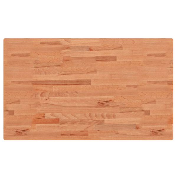 vidaXL Comptoir de salle de bain 100x60x1,5 cm bois massif de h&ecirc;tre