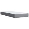 vidaXL Sommier &agrave; lattes de lit et matelas Gris clair 90x190 cm Tissu